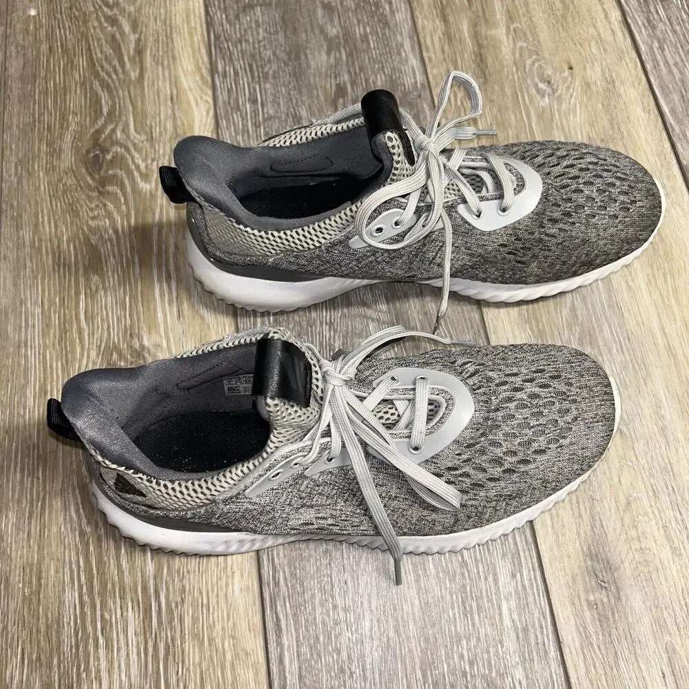 Adidas Mens US Size 7 Alphabounce Gray White Running Athletic Sneaker Shoes